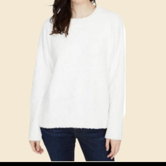 Sanctuary White Teddy Sweater Large NWT - Picture 3 of 5